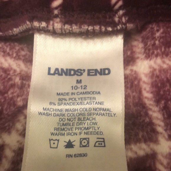 Lands End velour lounge leggings - Picture 2 of 3